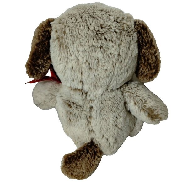 Plush Puppy Dog Stuffed Animal Toy with Heart‎ Paw Design & Red Love Ribbon 2014 - Picture 4 of 10